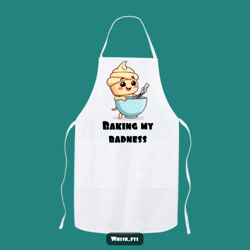 Funny Cupcake Baker Apron - Hilarious Gift for Whisking Wizards