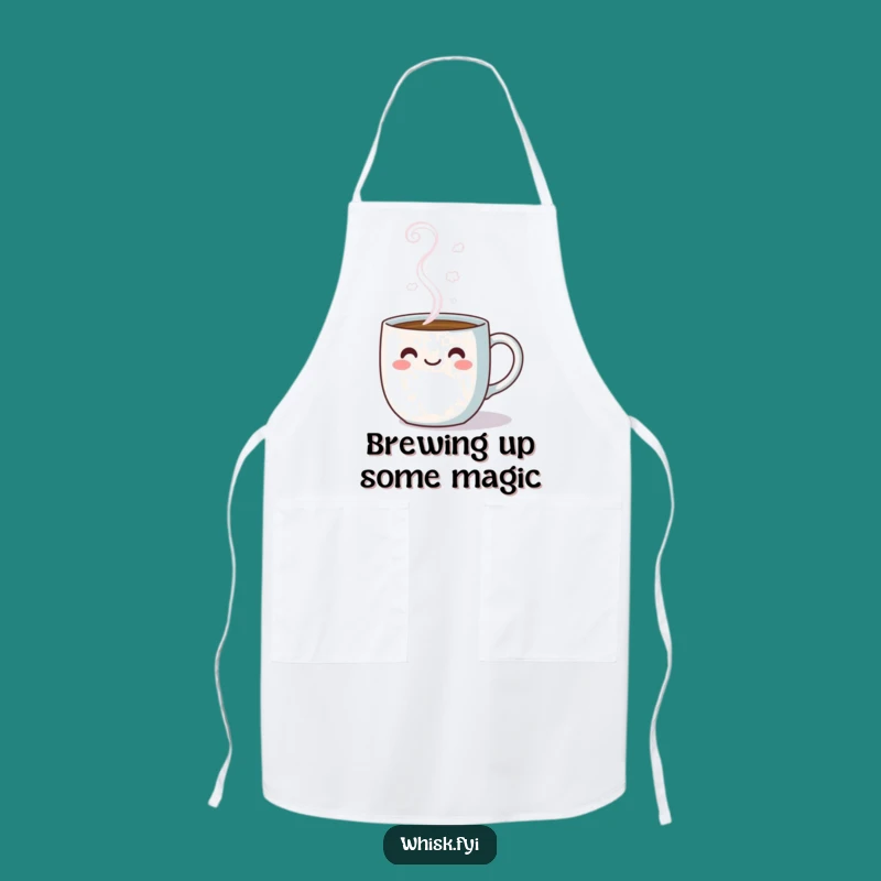 Funny Kawaii Apron: Cheerful Steam Mug for Joyful Cooking