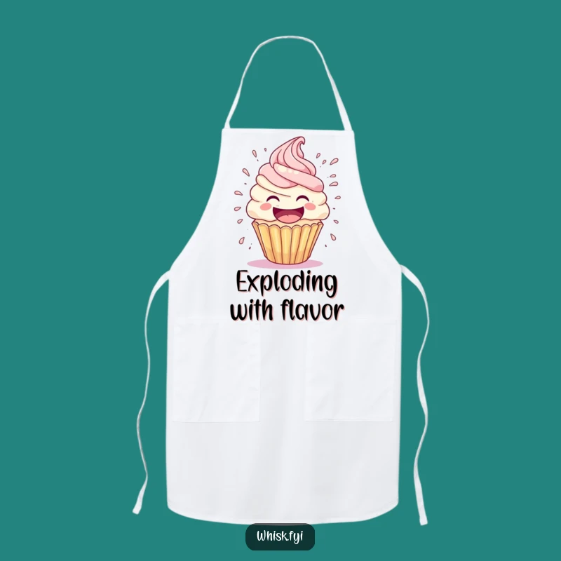 Funny Cupcake Explosion Apron: Bake with Laughter, Perfect Funny Gift for Chefs
