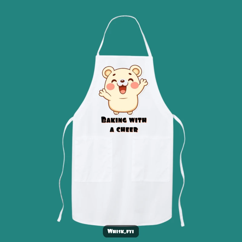 Funny Bear Claw Apron - Happy Pastry Character, Kitchen Cheer Gift