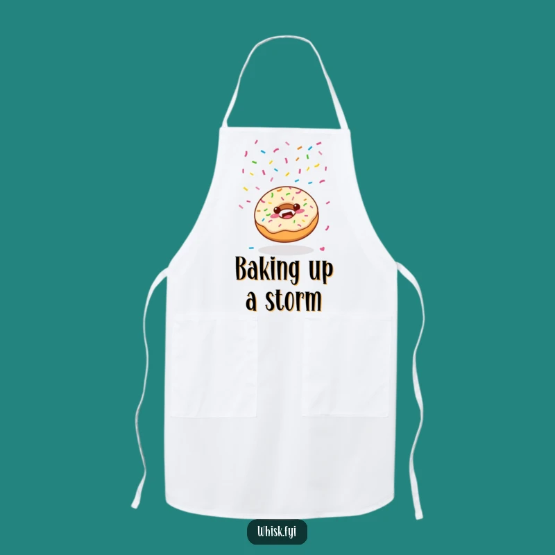 Funny Kawaii Donut Apron - Joyful Baker Humor Gift for Sweet Creations