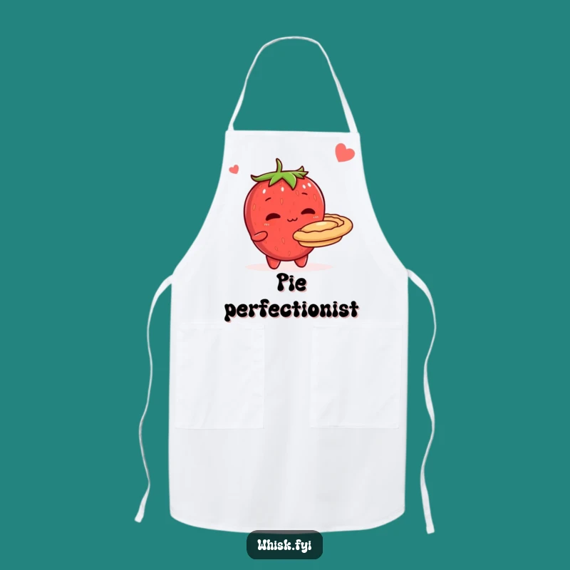 Funny Shy Strawberry Pie Apron - Cute Baker's Kitchen Wear