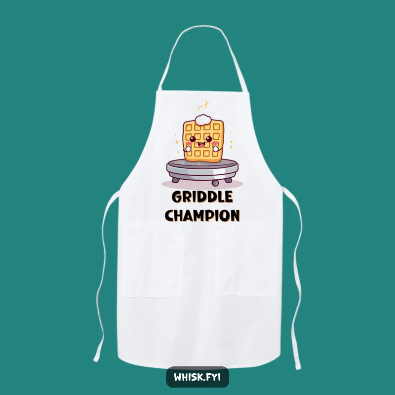 Funny Waffle Griddle Apron A Kitchen Determined Breakfast Gift