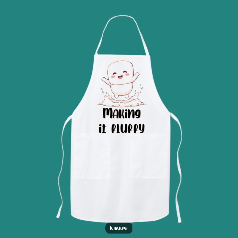 Funny Marshmallow Baking Apron - Hilarious Flour Fun Gift