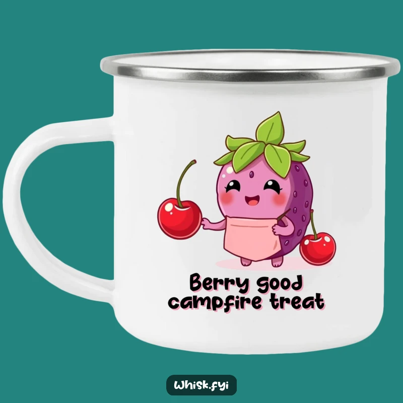Funny Berry Chef Camping Mug: Adorable Outdoor Gear for Foodies