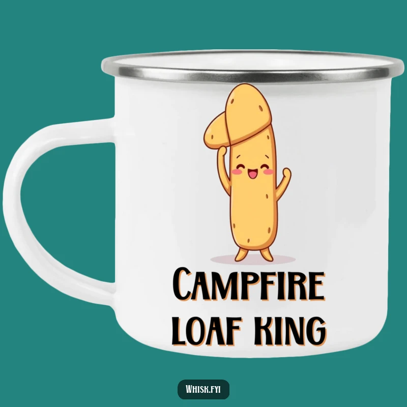 Funny Proud Baguette Camping Mug - Fueling Adventures with Baker's Humor