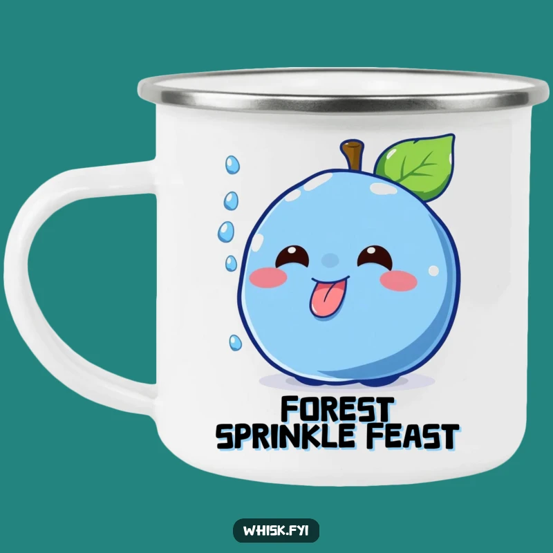 Funny Blueberry Sprinkle Camp Mug - Cheerful Dessert Humor