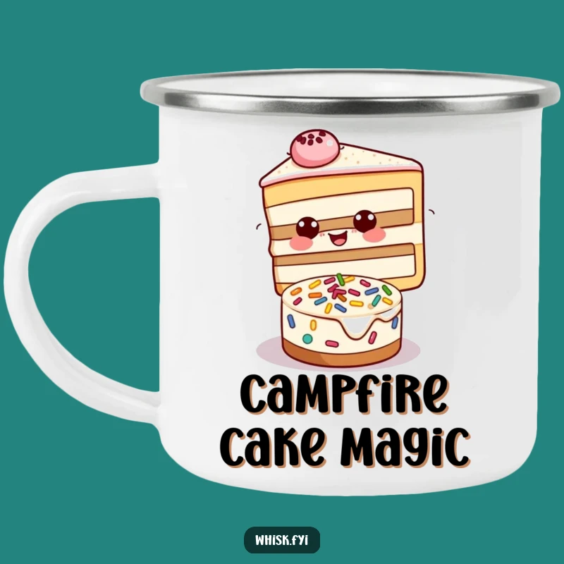 Funny Cake Decorating Camping Mug - Sweet Outdoor Baker Gift