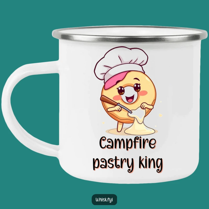 Funny Chef Donut Camping Mug: Sweet Outdoor Companion, Perfect Funny Gift for Campers