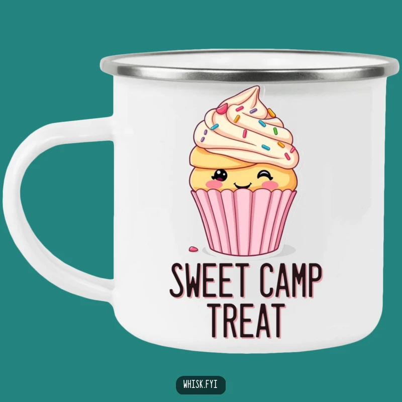 Funny Cupcake Decorating Camping Mug: Sweet Campfire Companion, Perfect Funny Gift for Treat Lovers