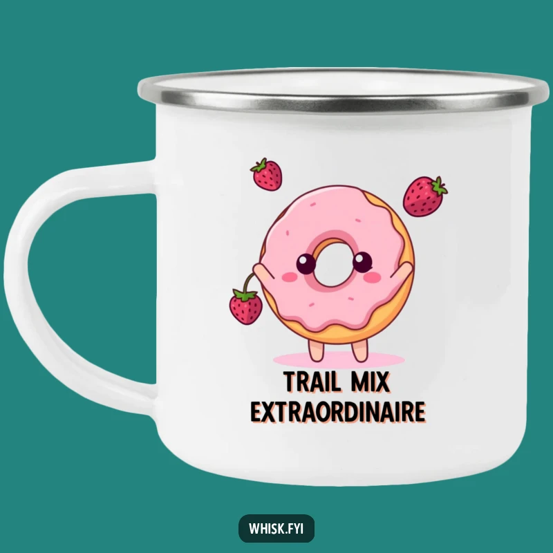 Funny Donut Berry Toss Camping Mug - Hilarious Sweet Outdoor Gift