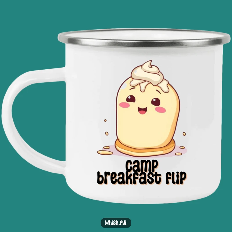 Funny Pancake Camping Mug: Breakfast Campfire Mug, Hilarious Foodie Outdoor Gift