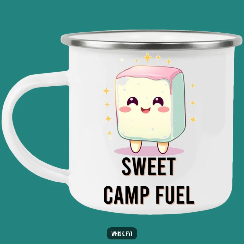 Funny Sugar Cube Camping Mug - Radiant Outdoor Sparkle Cup
