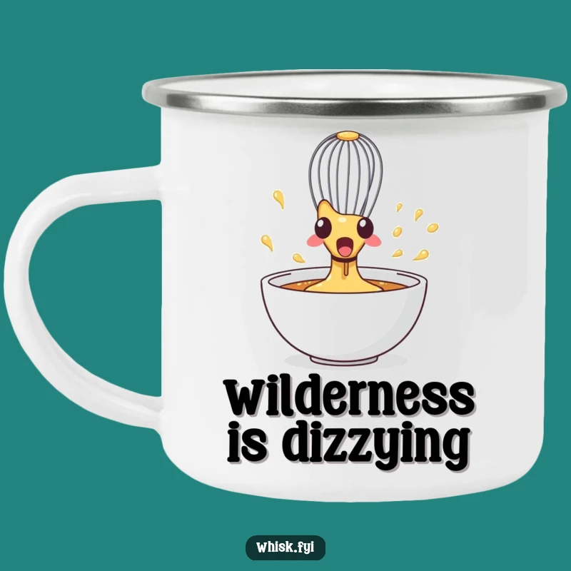 Funny Whisk Camping Mug: Kitchen Chaos on the Go, Perfect Gift!