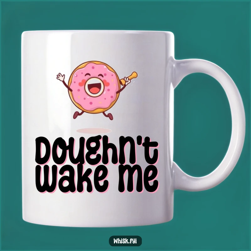 Funny Donut Baker Mug - Joyful Jumping Dough Gift for Bakers