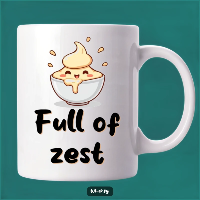 Funny Batter Bowl Mug - Enthusiastic Spilling Baking Gift