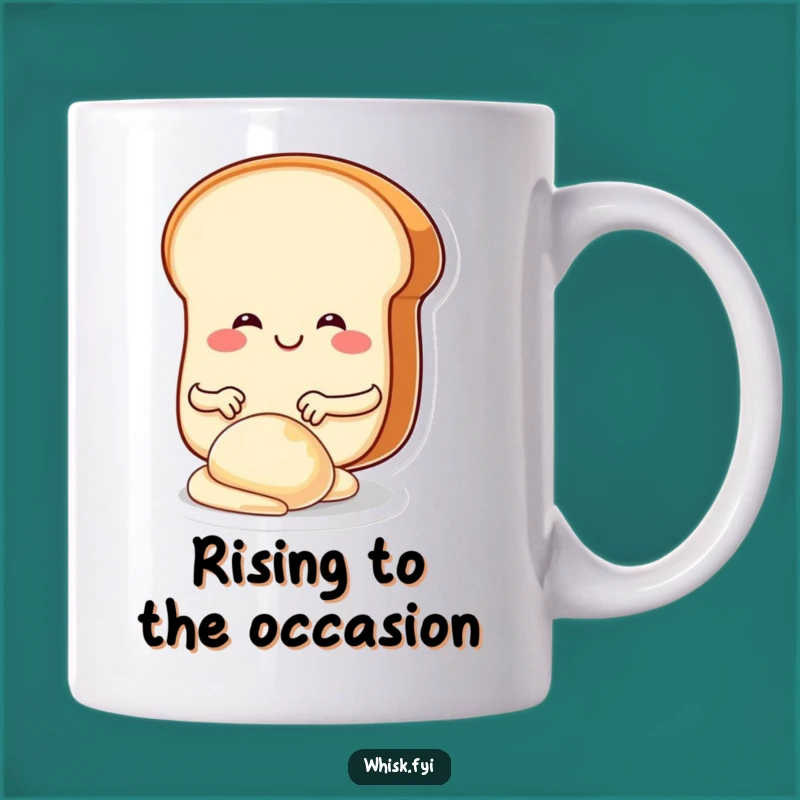 Funny Bread Kneading Mug: Whimsical Baker Character Gift for Dough Lovers
