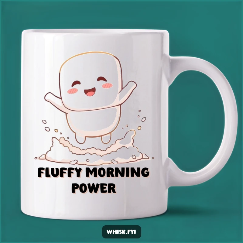 Funny Marshmallow Flour Jump Mug - Hilarious Baking Humor Gift for Bakers