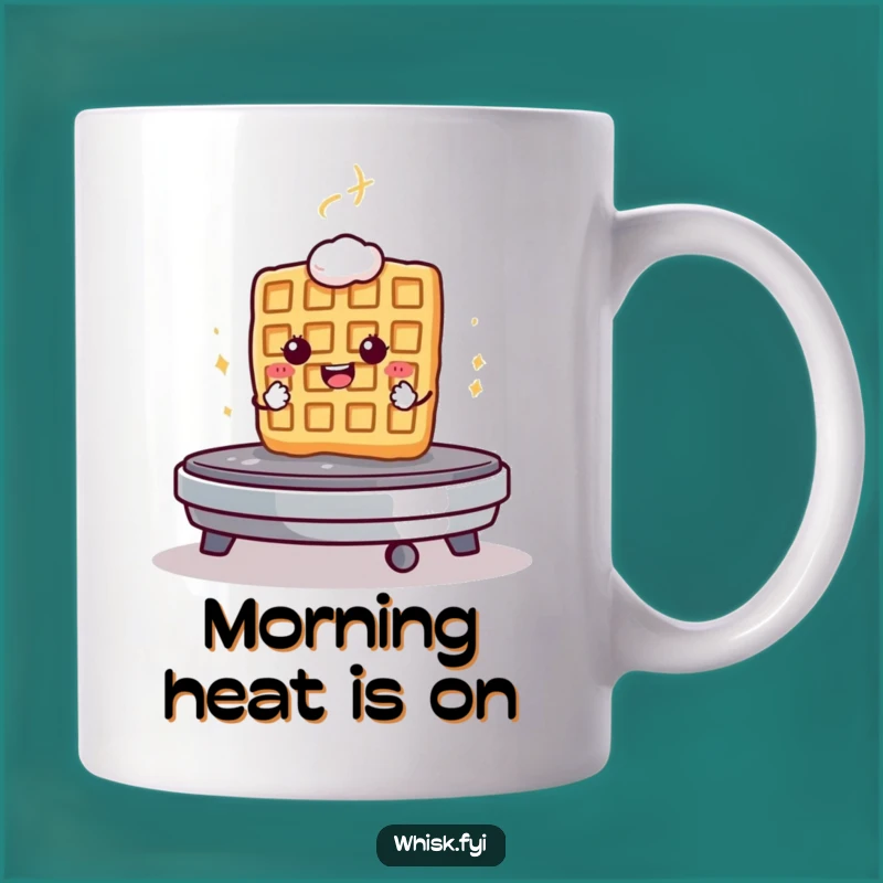 Funny Waffle Griddle Mug A Determined Breakfast Humor Gift