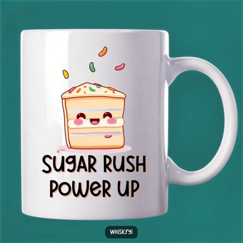 Funny Cake Juggling Mug: Hilarious Dessert Lover Gift for Sweet Celebrations