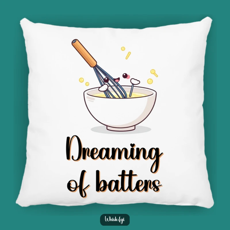 Comforting Funny Kawaii Whisk Pillow for Cozy Kitchen Vibes