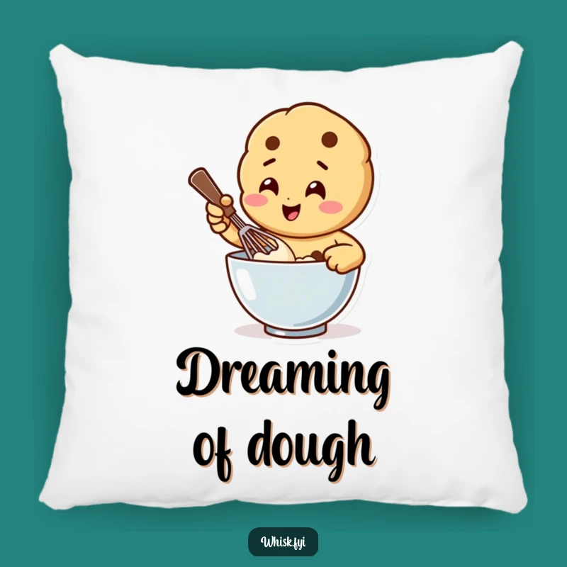 Funny Whisking Cookie Pillow: Cozy Comfort with Baking Humor