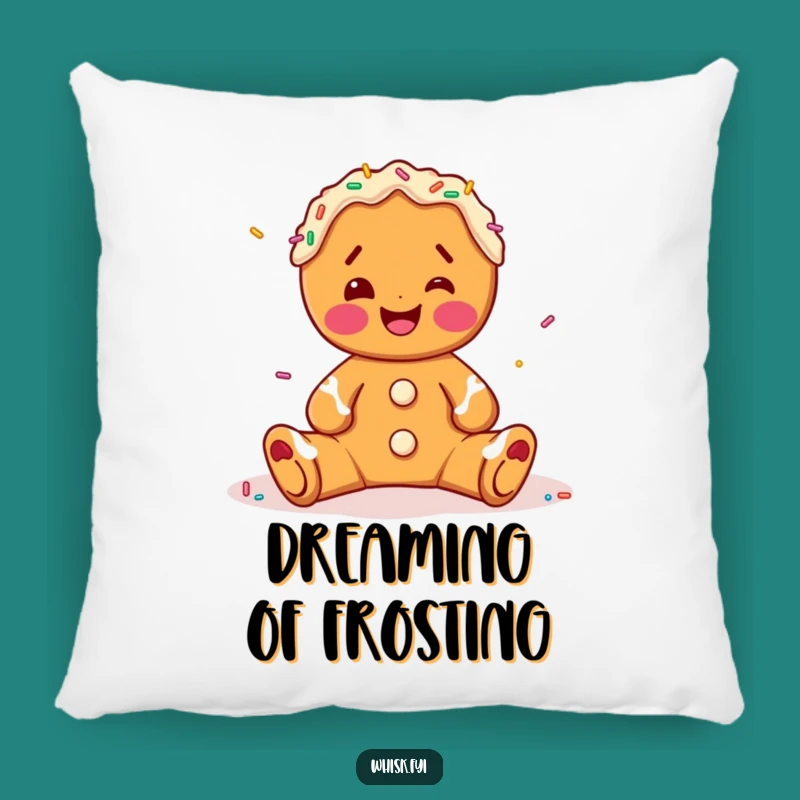 Funny Gingerbread Decorating Pillow - Cozy Comfort, Hilarious Home Accent