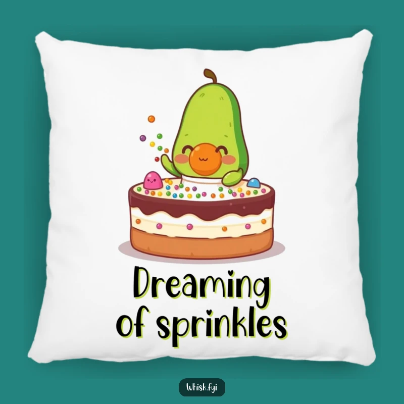 Funny Avocado Baker Pillow - Cozy Cake Decorating Cushion, Adorable Gift
