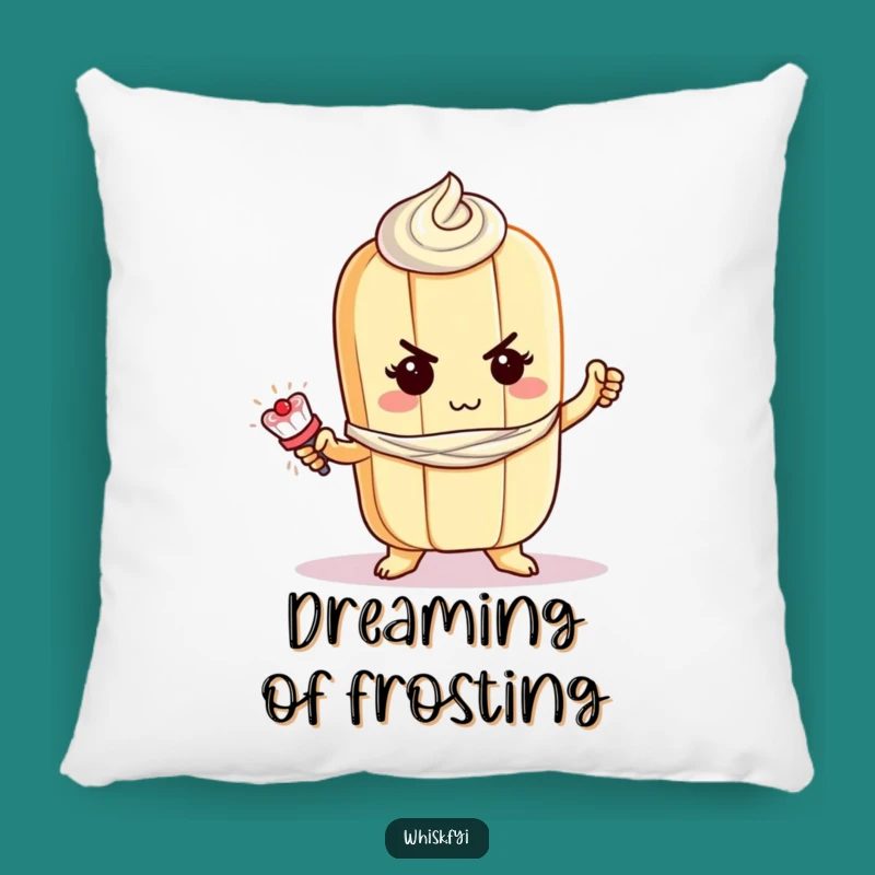 Funny Baguette Frosting Pillow: Cozy Support for Bakers