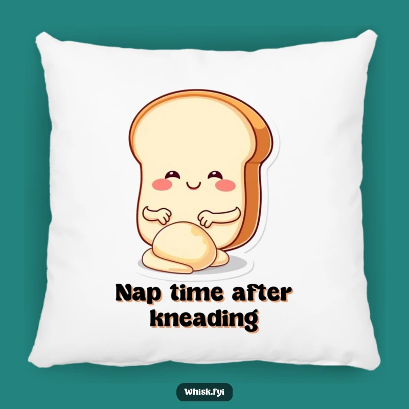 Funny Bread Kneading Pillow: Cozy & Whimsical Baker Throw Pillow Gift