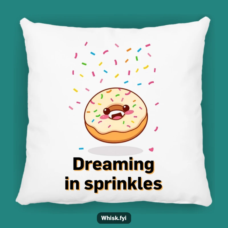 Funny Kawaii Donut Pillow - Joyful Sprinkle Comfort Humor Gift