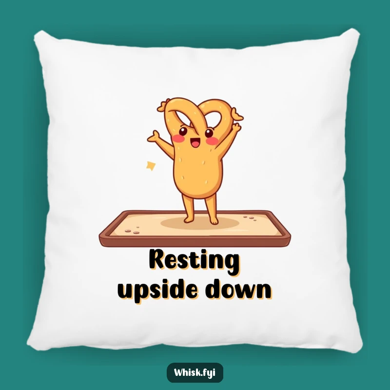 Funny Pretzel Handstand Pillow: Soft & Playful Decor, Perfect Funny Gift for Cozy Spaces