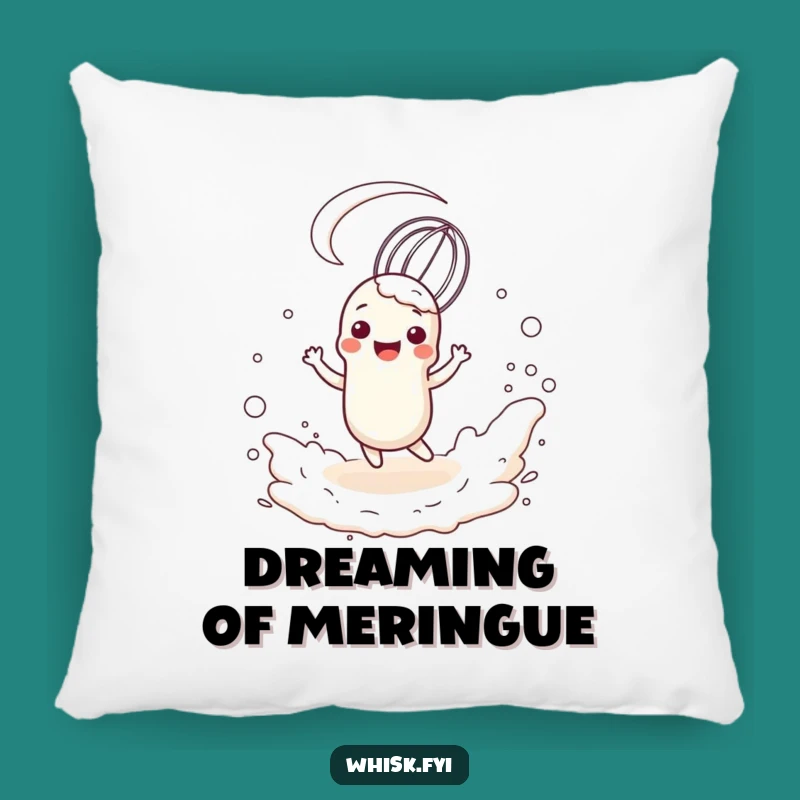 Funny Whisk Flour Cloud Pillow: Cozy & Joyful Baker Throw Pillow Gift