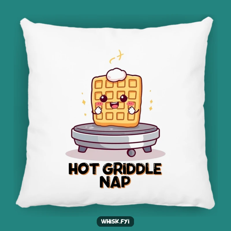 Funny Waffle Griddle Pillow A Cozy Determined Accent Gift