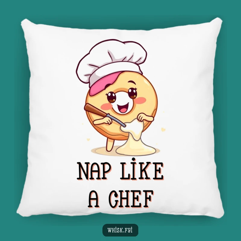 Funny Chef Donut Pillow: Soft & Sweet Decor, Perfect Funny Gift for Dessert Lovers