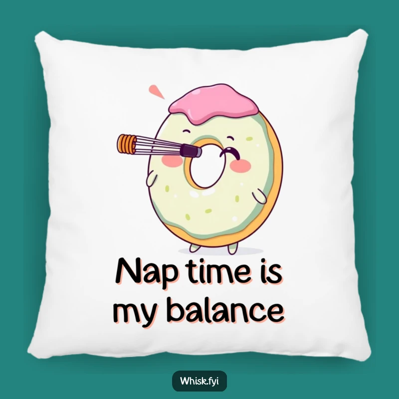 Cozy Funny Donut Whisk Nose Balance Pillow: Add Delightful Baking Humor to Your Sofa