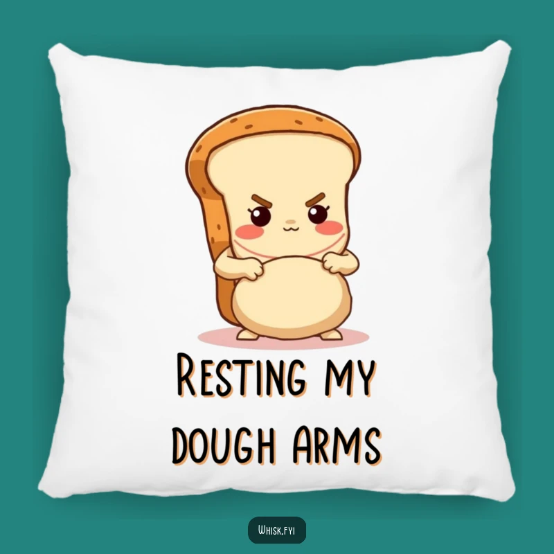 Funny Bread Loaf Pillow - Cozy Baker's Humor Decor