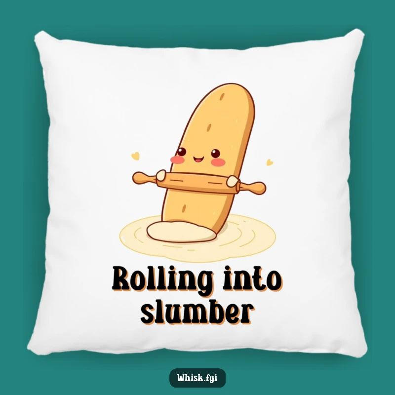 Funny Gleeful Baguette Baking Pillow - Cozy Bread Cushion Gift