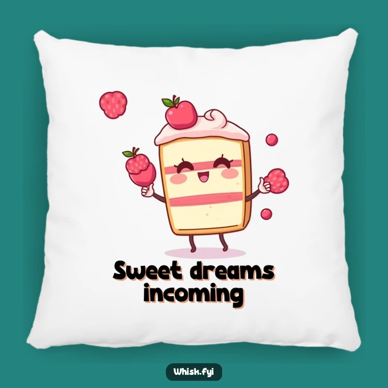 Funny Kawaii Cake Pillow: Cozy Juggling Slice Comfort, Cute Funny Gift