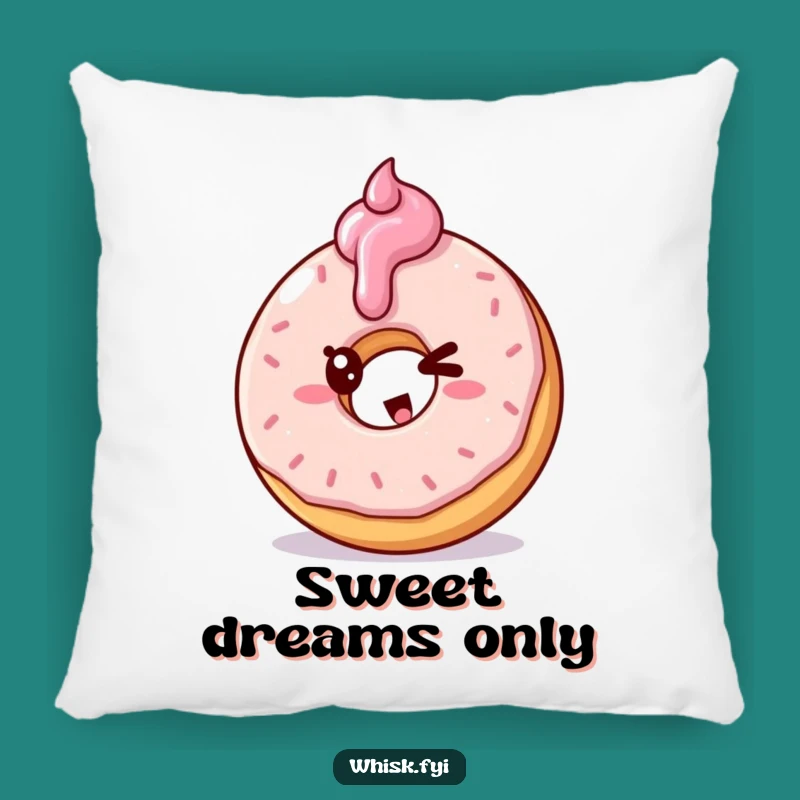 Funny Doughnut Frosting Pillow - Cozy & Mischievous Pastry Decor Gift