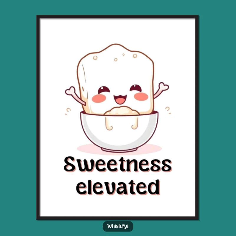 Funny Sugar Cube Digital Art: Instant Sweet Humor for Your Walls