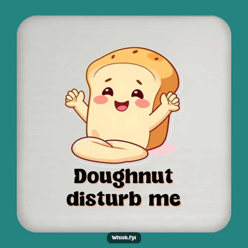 Funny Bread Kneading Coaster: Protect Surfaces with a Smiling Baker Loaf