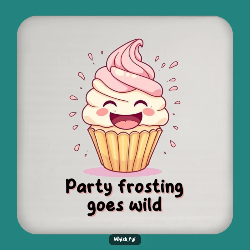 Funny Cupcake Explosion Coaster: Protect Surfaces, Perfect Funny Gift for Hosts