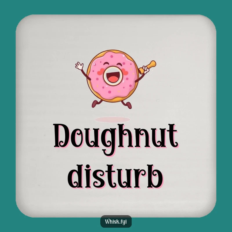 Funny Donut Rolling Pin Coaster - Protect Surfaces with Joyful Humor Gift