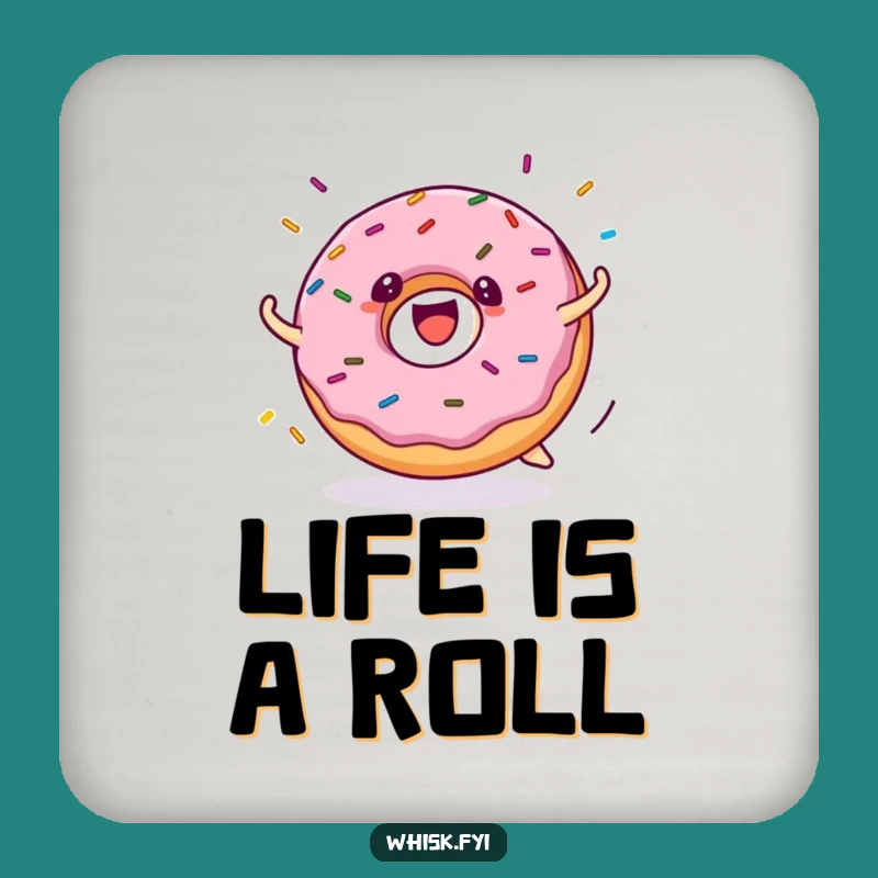 Funny Donut Rolling Coaster: Protect Surfaces, Perfect Funny Gift for Hosts