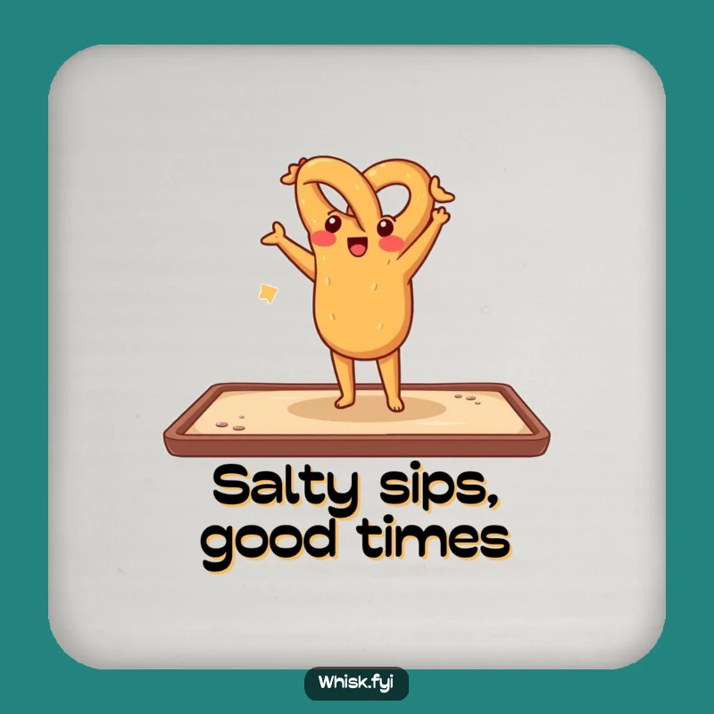 Funny Pretzel Handstand Coaster Set: Protect Surfaces Playfully, Perfect Funny Gift for Tables