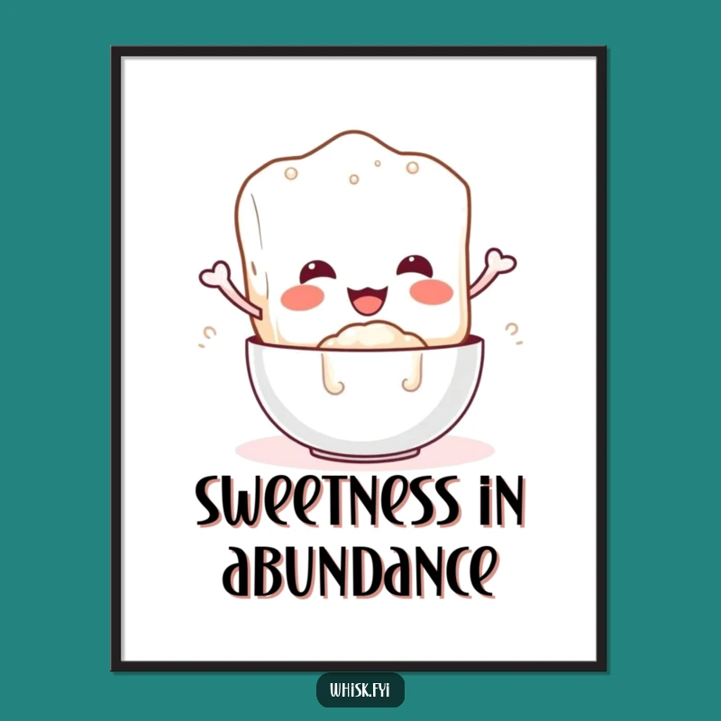 Funny Sugar Cube Poster: Add a Splash of Sweet Humor to Your Walls