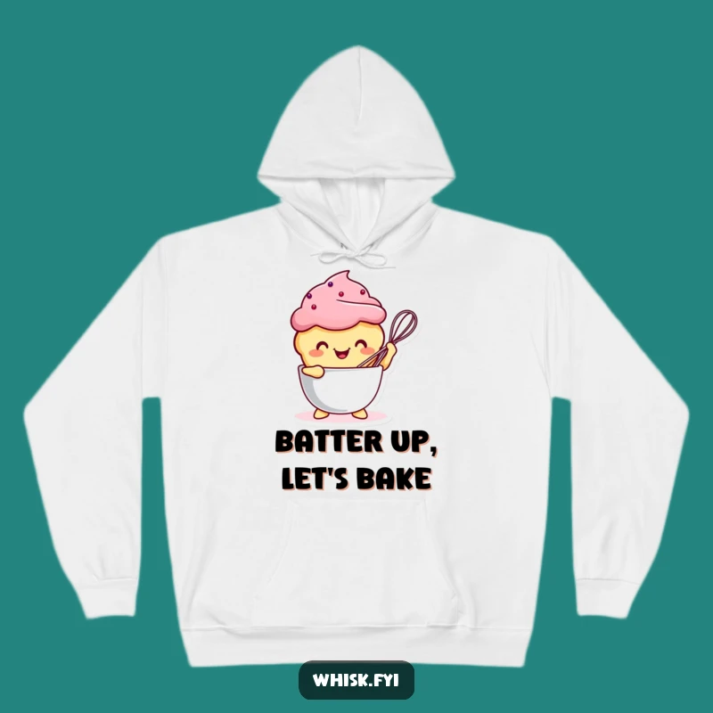 Cozy Funny Kawaii Muffin Hoodie: Warm & Humorous Baking Apparel Gift Idea
