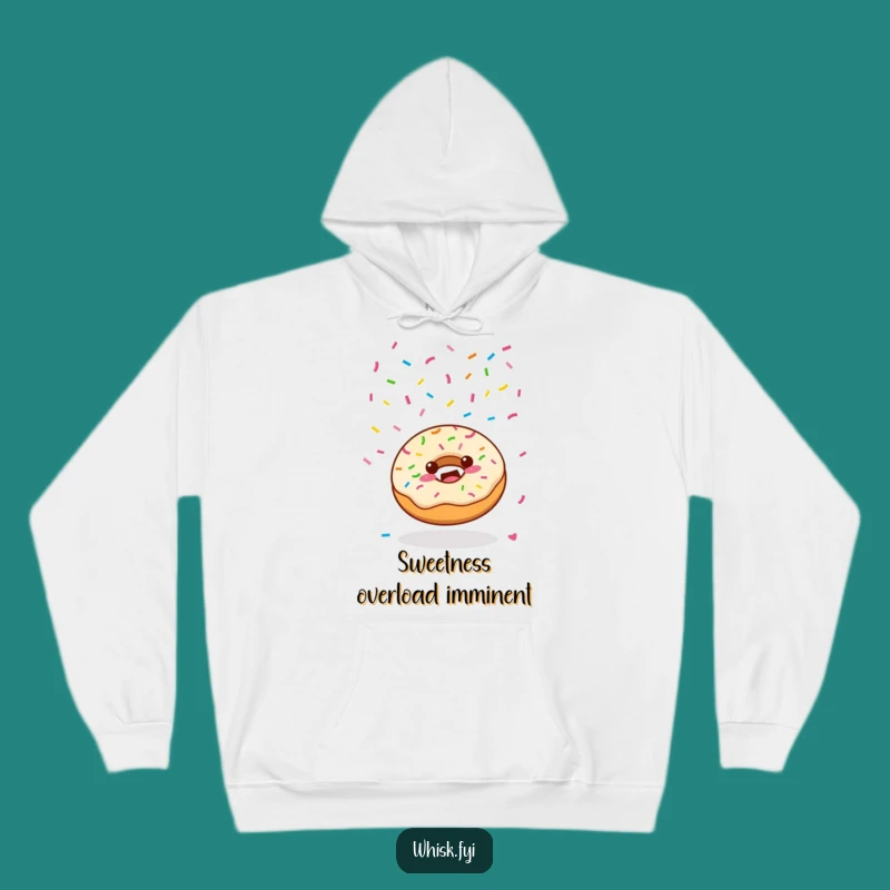 Cozy Funny Kawaii Donut Hoodie - Joyful Sprinkle Party Humor Gift