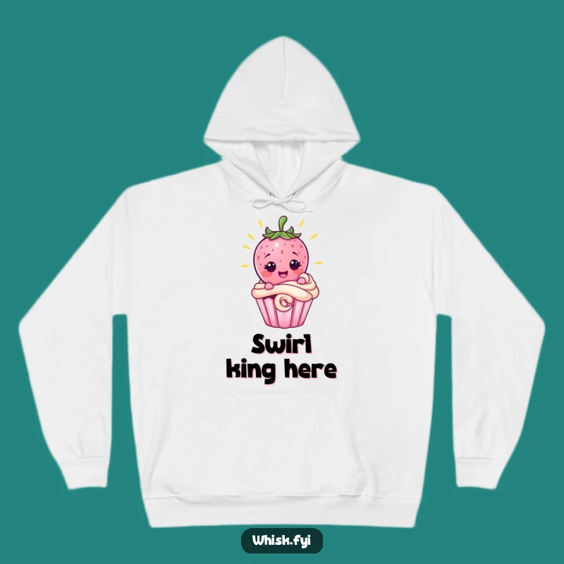 Cozy Funny Strawberry Cupcake Hoodie - Warm Baking Humor Gift for All